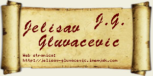 Jelisav Gluvačević vizit kartica